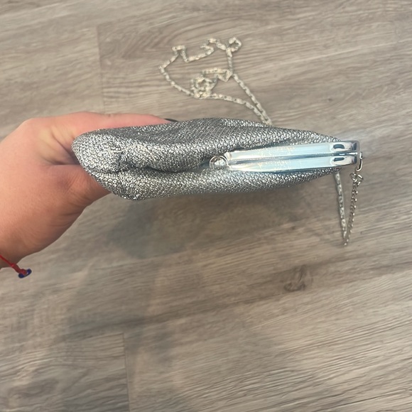 Lulu Townsend silver sparkly evening clutch - Picture 5 of 6